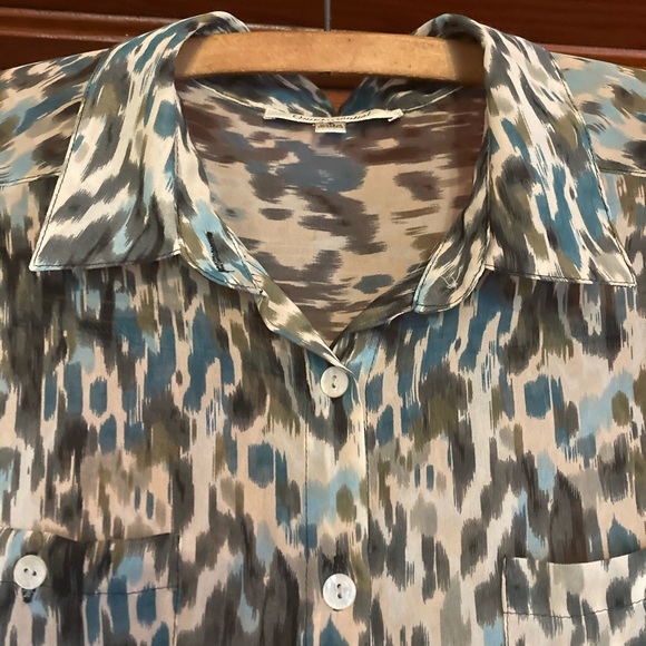 Quintessential Blouse - Button Down - Sleeveless - Sheer - Picture 2 of 7